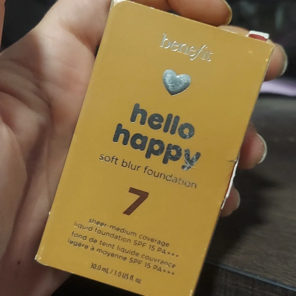 🌙💋Benefit Hello Happy Shade 7 Foundation